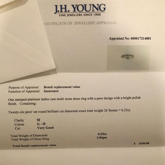 Platinum Ladies Diamond Anniversary/Wedding Band - Picture 5 of 7